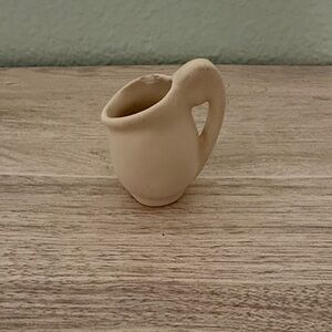 Cream Ceramic Miniature Pitcher